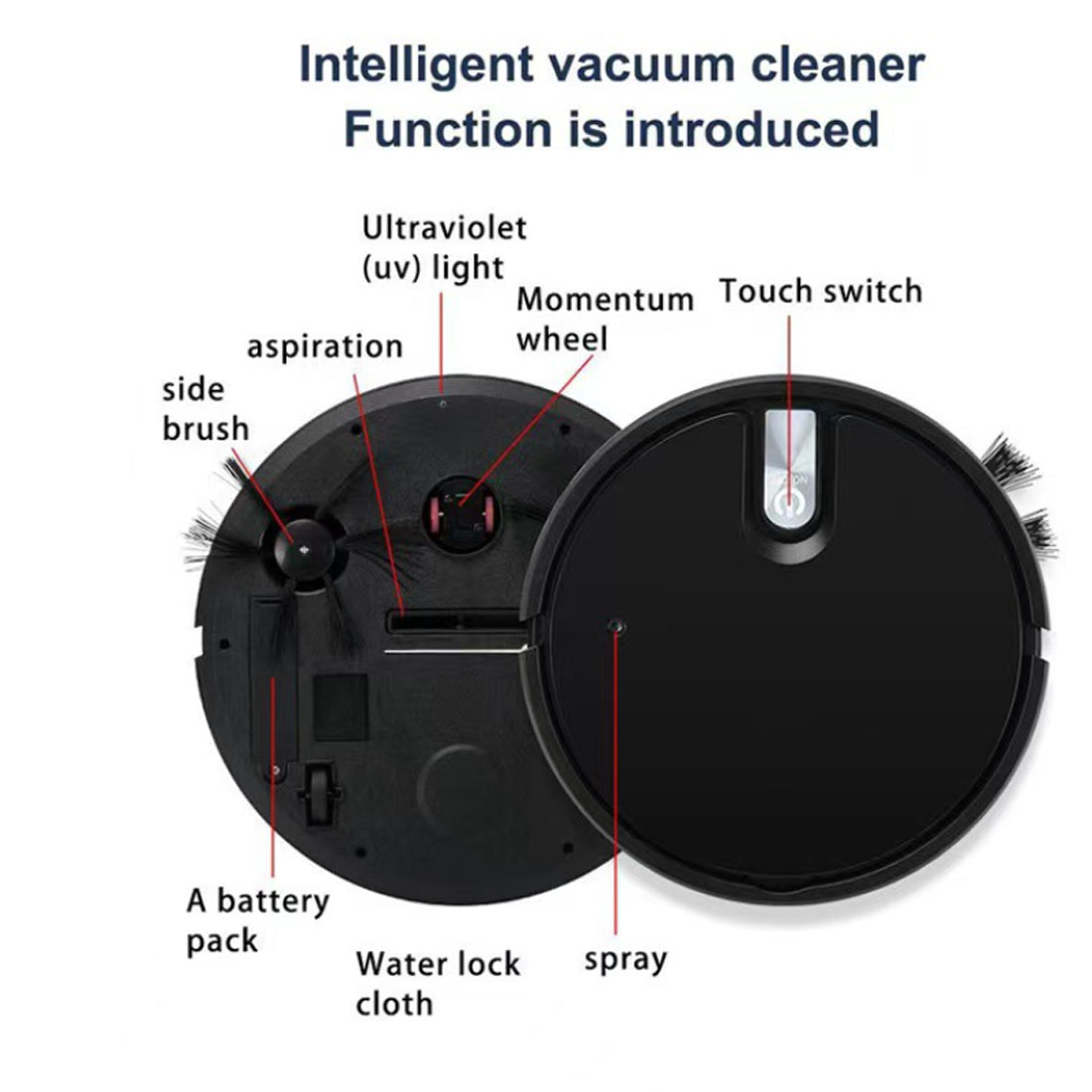 Smart Robot Vacuum Cleaner Automatic Sweeper Floor Clean Rechargeable