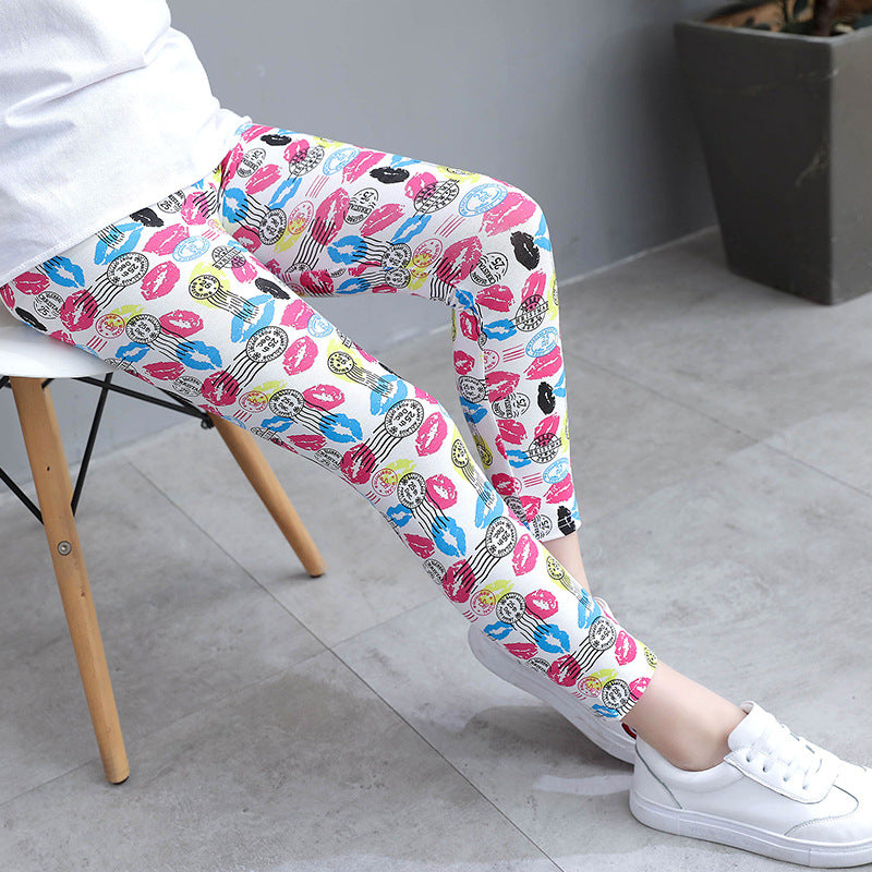 Leggings Modal Cropped Pantalons Outer Wear Girls' Stretch Tights Classique