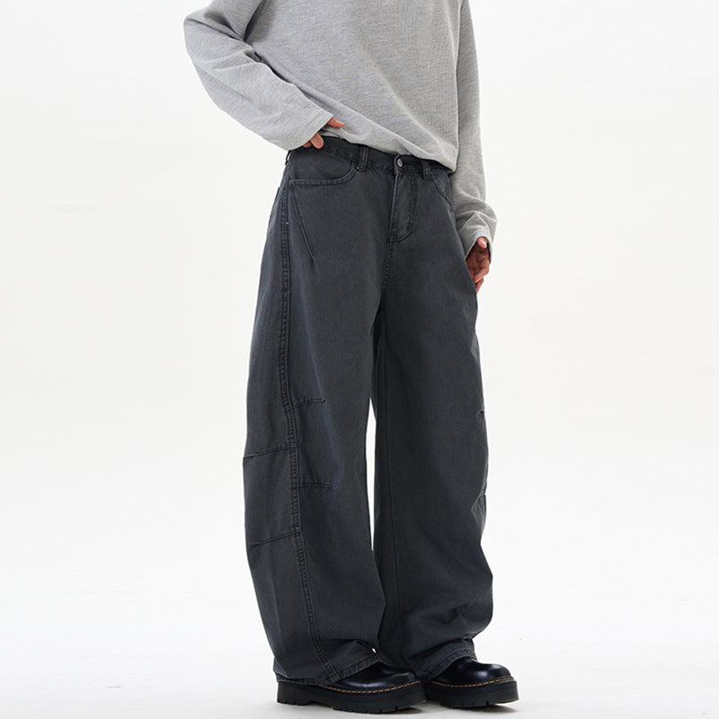 Pantalons en silhouette coupée style américain pour hommes