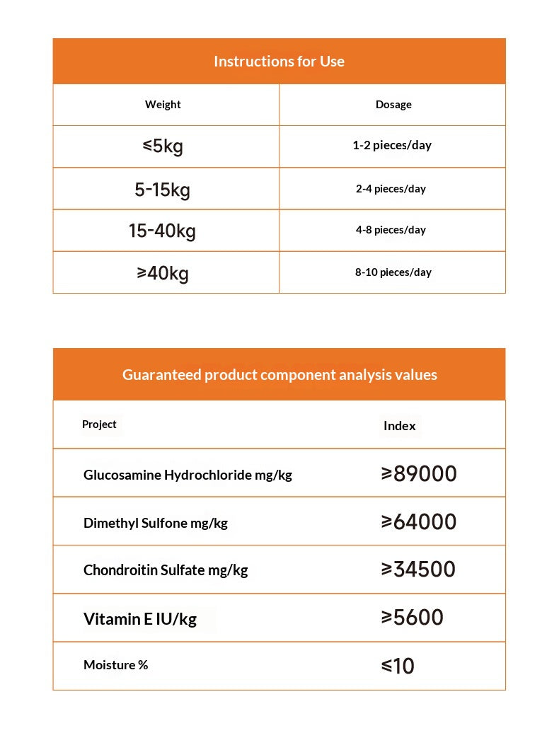 Supplément santé probiotique pour animaux de compagnie Comprimés à croquer