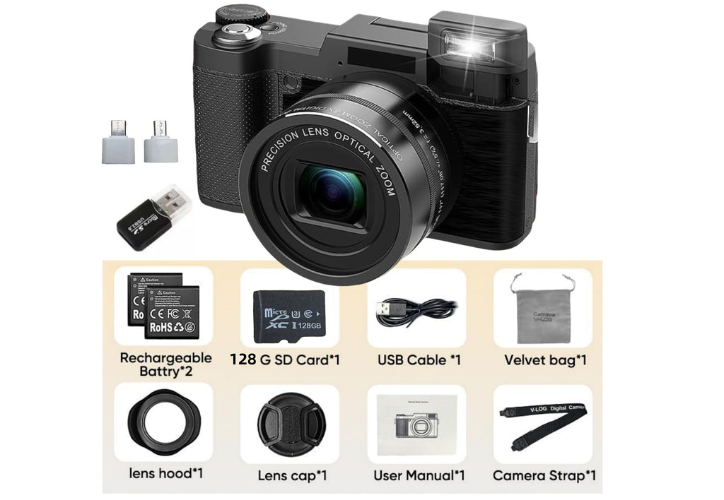 Version d'un appareil photo numérique haute définition avec zoom optique 5x