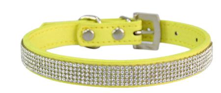 Collier de chien de broderie de diamant de chat