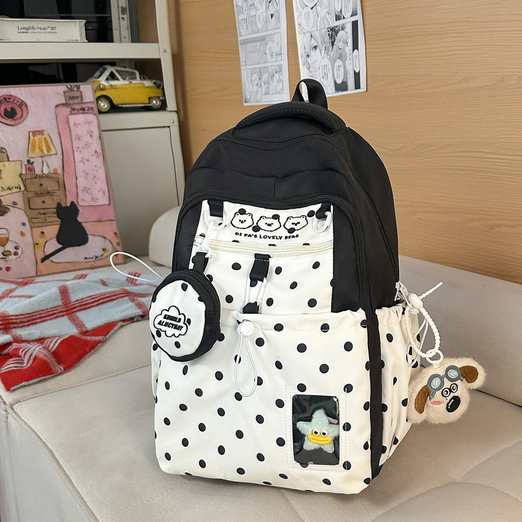 Sac à dos de voyage léger de style Preppy pour les étudiants du collège et du lycée
