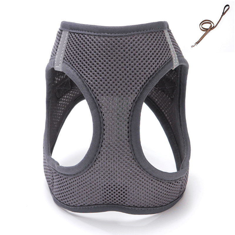 Pull de chat Rope Vest-style Slip chiens et chats Rope Pet sortie Mesh Cat laisse