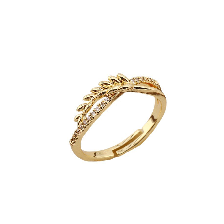 European And American Hot-Selling Fashionable and Unique Water Drop Zircon Anneaux pour femmes