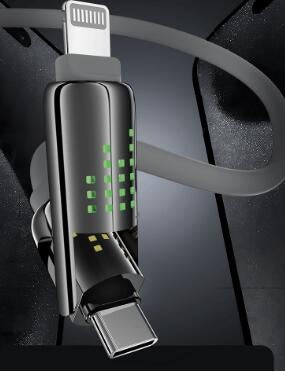 12m Longueur Super Soft Liquid Quatre en un pour Android Câble de données à charge rapide
