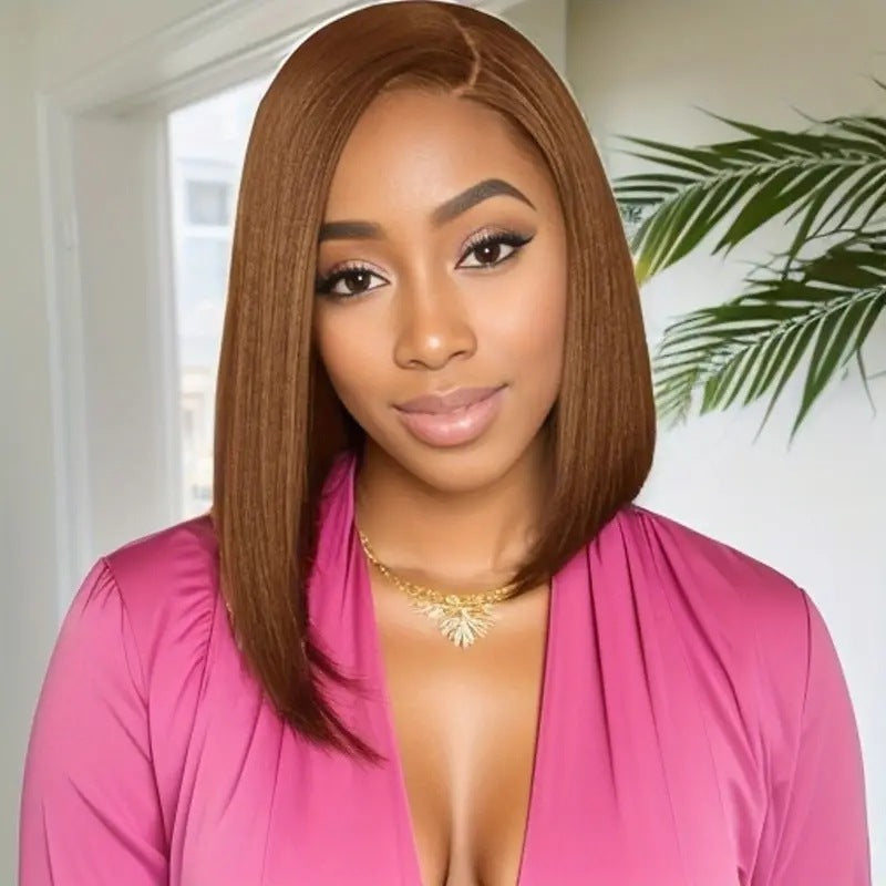 Women High Temperature Silk Short Straight Wig