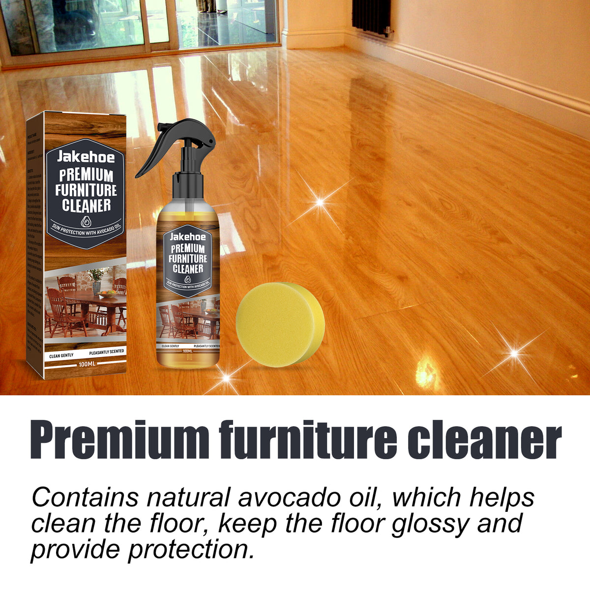 Limpiador Y Abrillantador Para Muebles Y Pisos De Madera Con Aceite De Aguacate Naturel