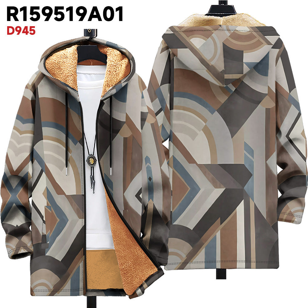 Cardigan à capuche épais vêtements d'hiver