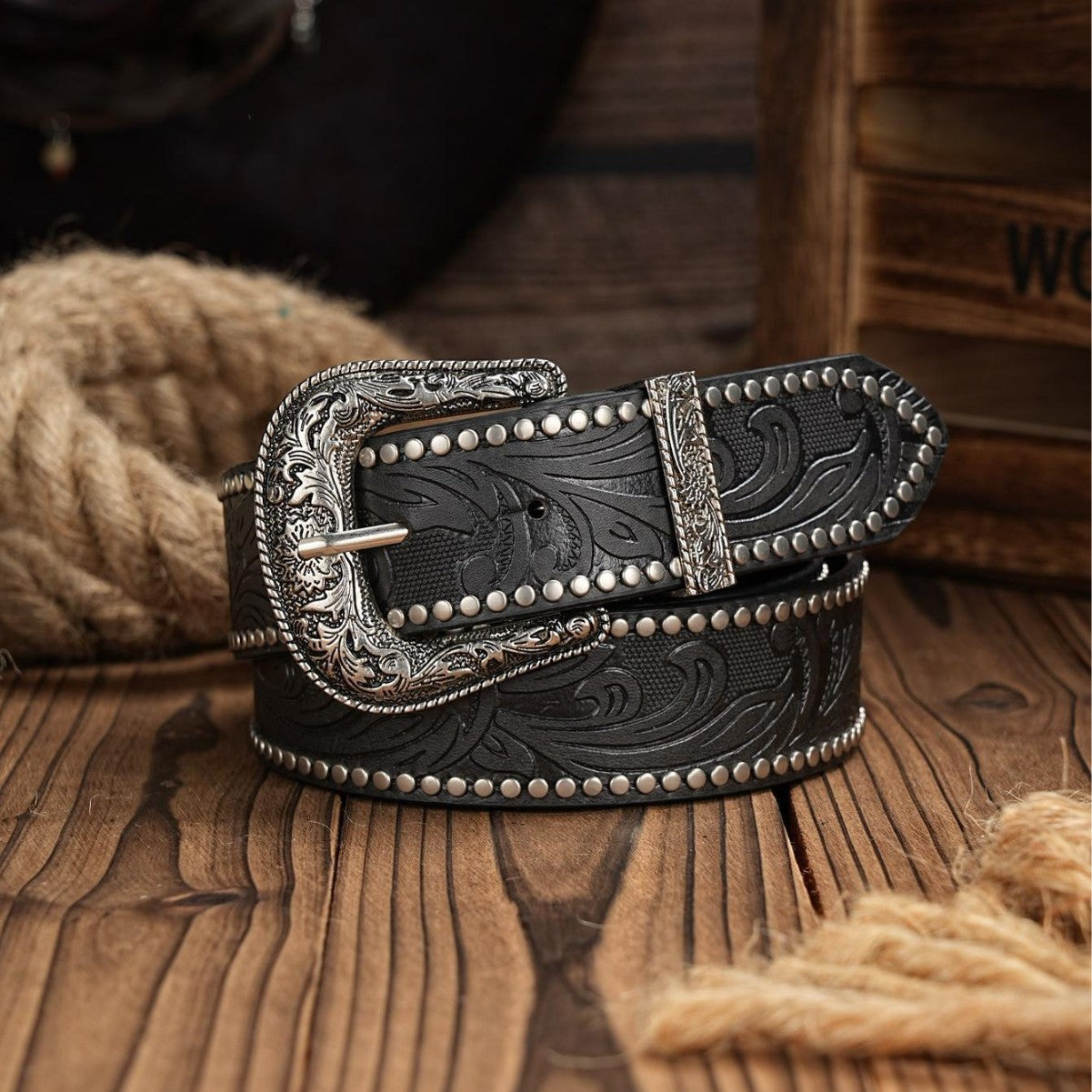 Ceinture rétro Western Cowboy pour femmes