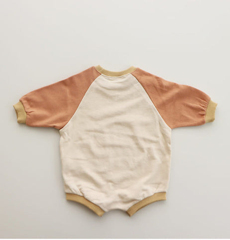 Couleur contrastée Raglan Petit sweater Triangle Escalade