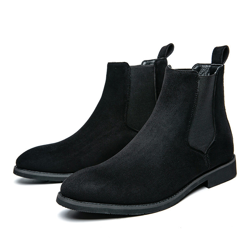 Chaussures décontractées formelles de plus grande taille Chaussures en cuir haut de gamme Boo de cheville de style européen et américain