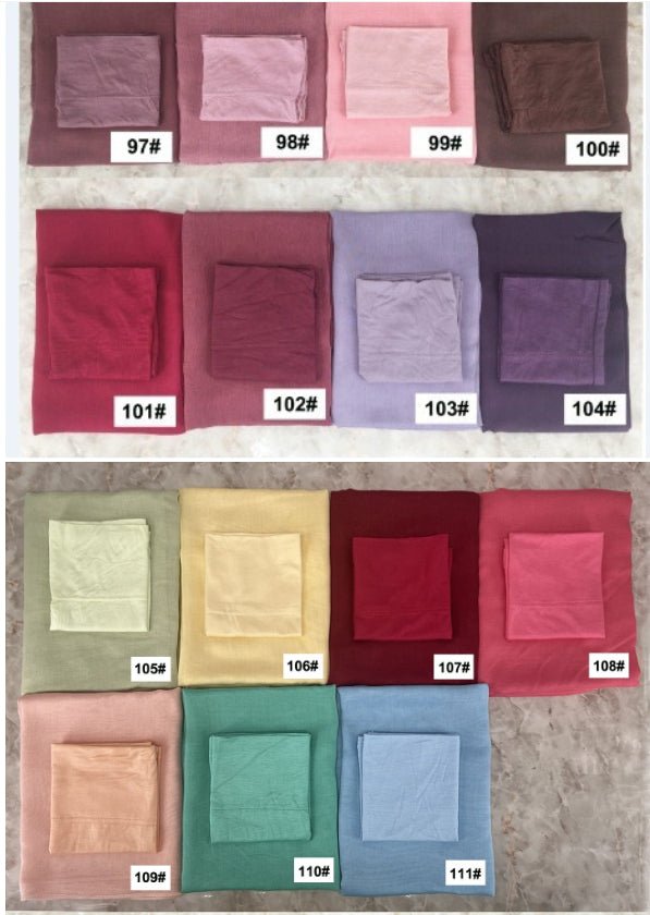 Echarpe de coton modale de couleur unie pour les femmes