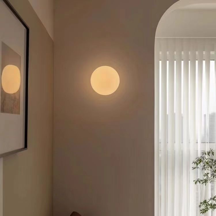 Ball Minimalist Designer Modèle Lampe murale en verre