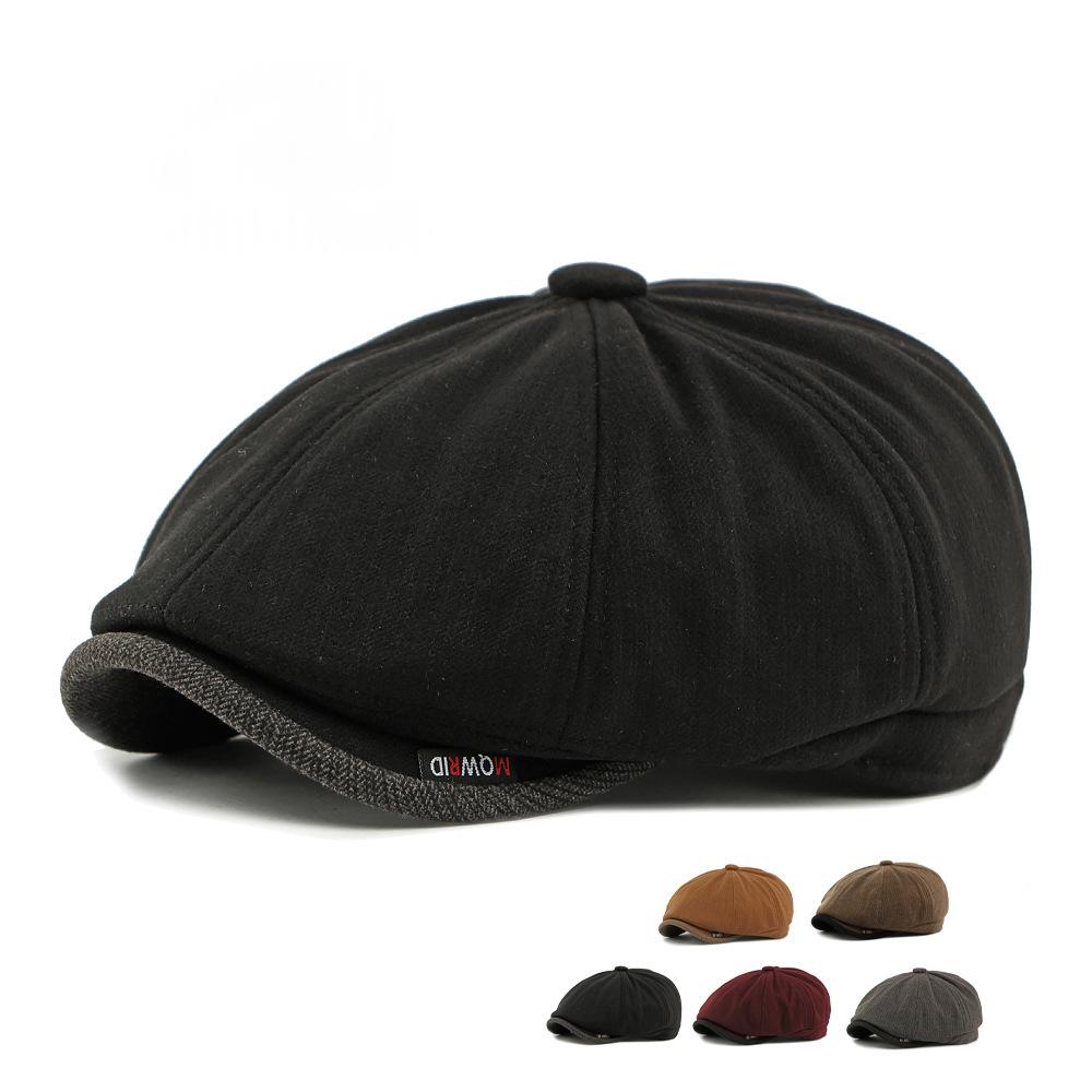 Chapeau Octagonal vintage chaud homme