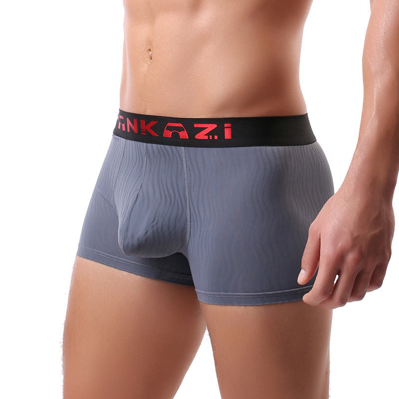 Sous-vêtements pour hommes rayés Boxers respirants et encombrants