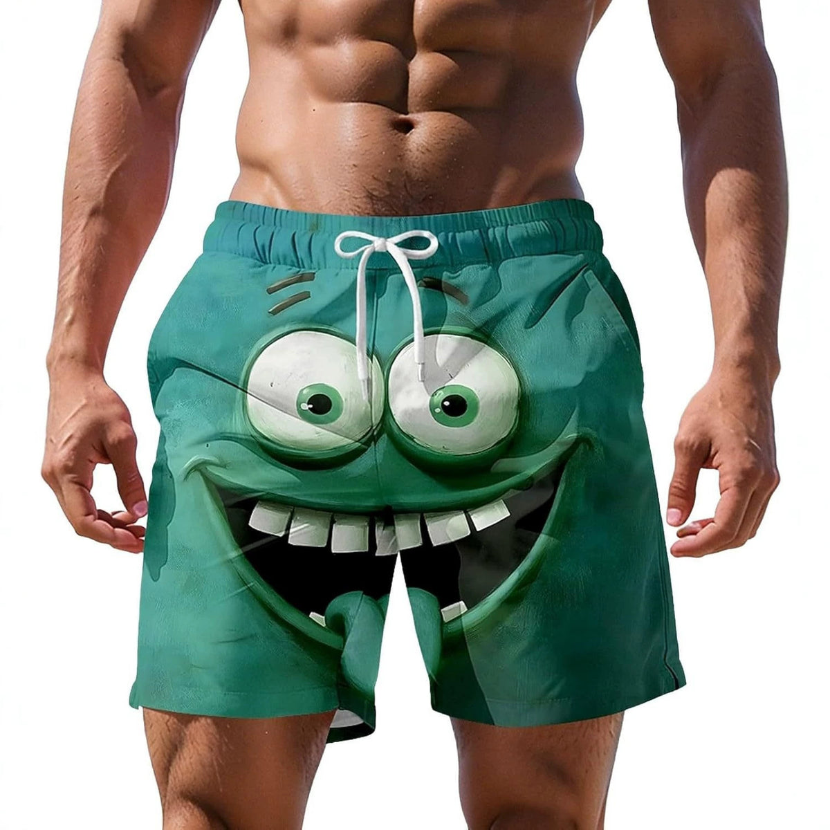 Shorts de plage à impression numérique 3D pour hommes plus grande taille