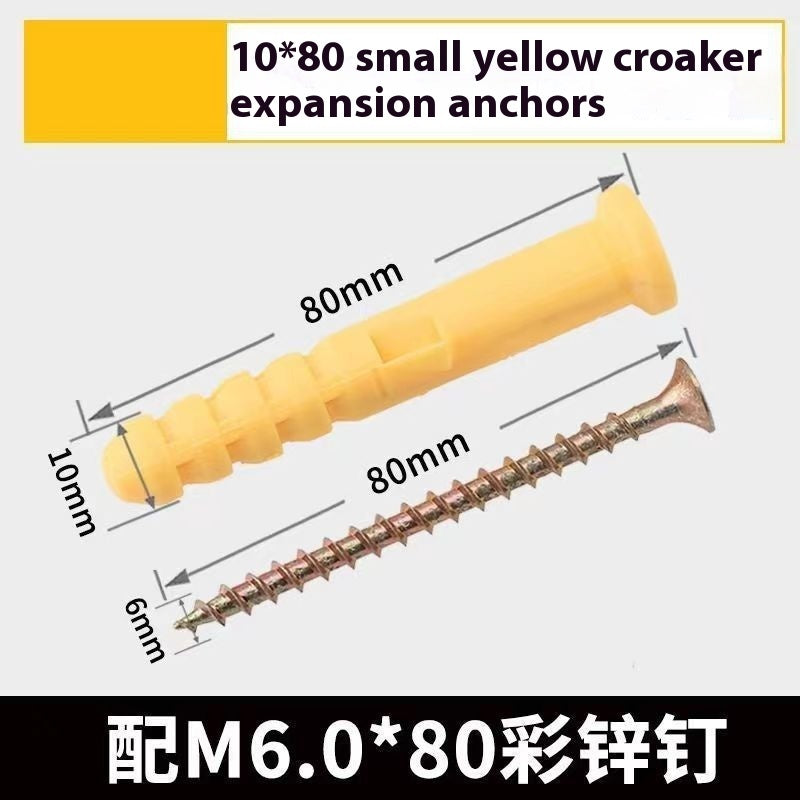 Little Yellow Croaker Tube d'expansion en plastique Bolts Nylon