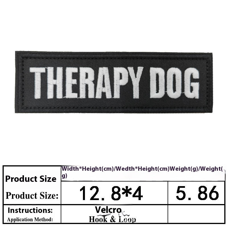 Accessoires de chien de chien Brodé Velcro Vêtements de chien Sticker décoratif Broderie informatique