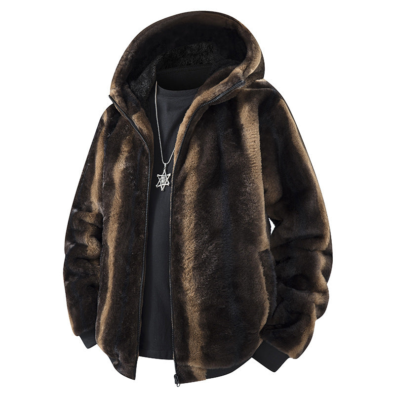 Manteau de cardigan à capuche à capuche à l'hiver