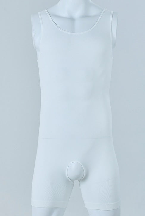 Corsets en forme de corps pour hommes Crotch Hollow-out Cinched Belly Contract Inner Wear Base Bod