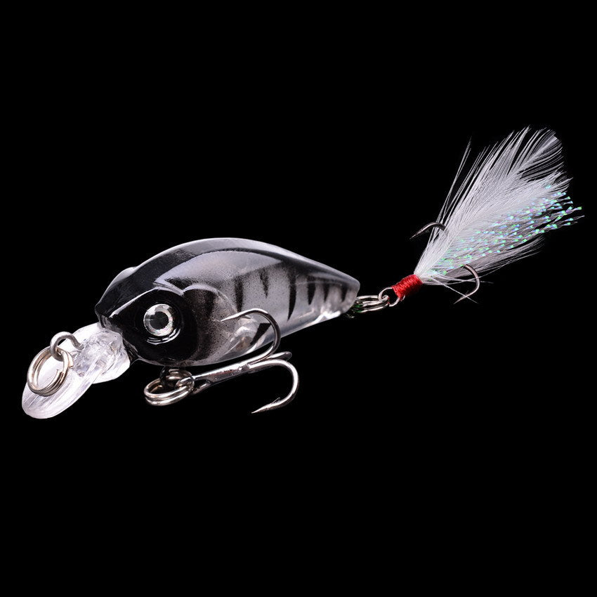 45cm Lure Rock petit gros homme avec plumes