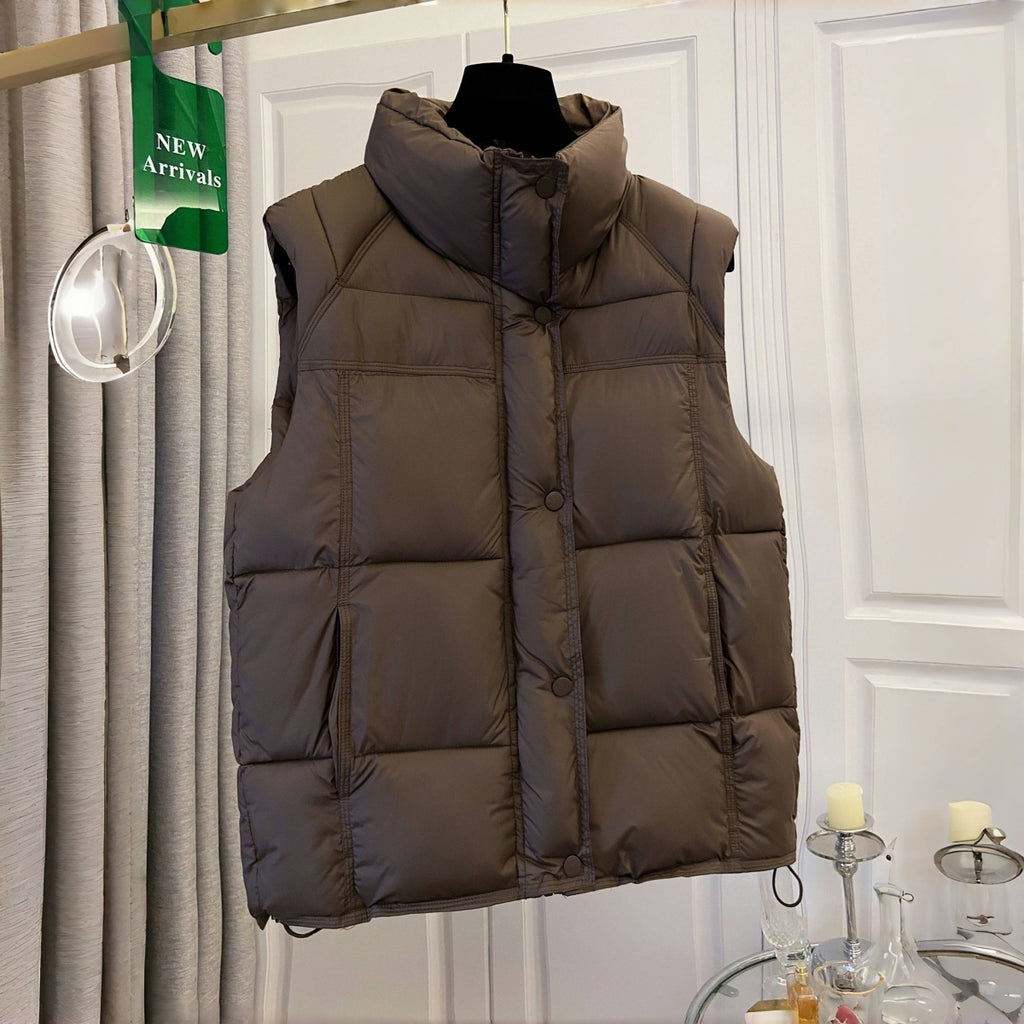 Veste de coton casual sans manches flatter à la mode