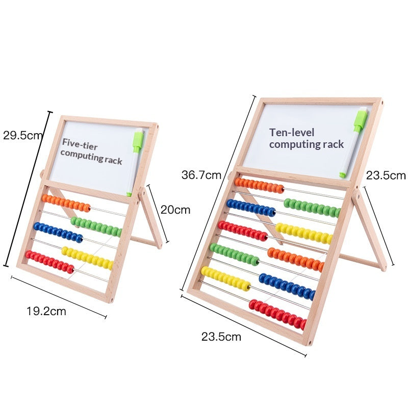 Tableau de dessin magnétique multifonctionnel double-sid avec support de calcul