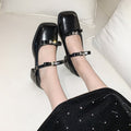 Women's Princess Style Bow Square Toe Mary Janes