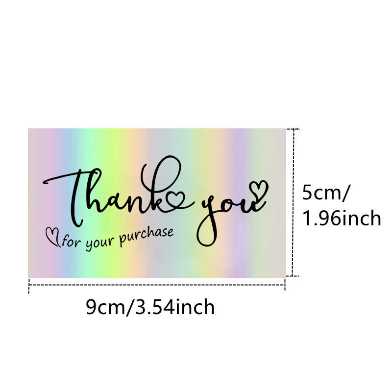 50 Feuillespack Laser carte cadeau holographique cadeau de salutation