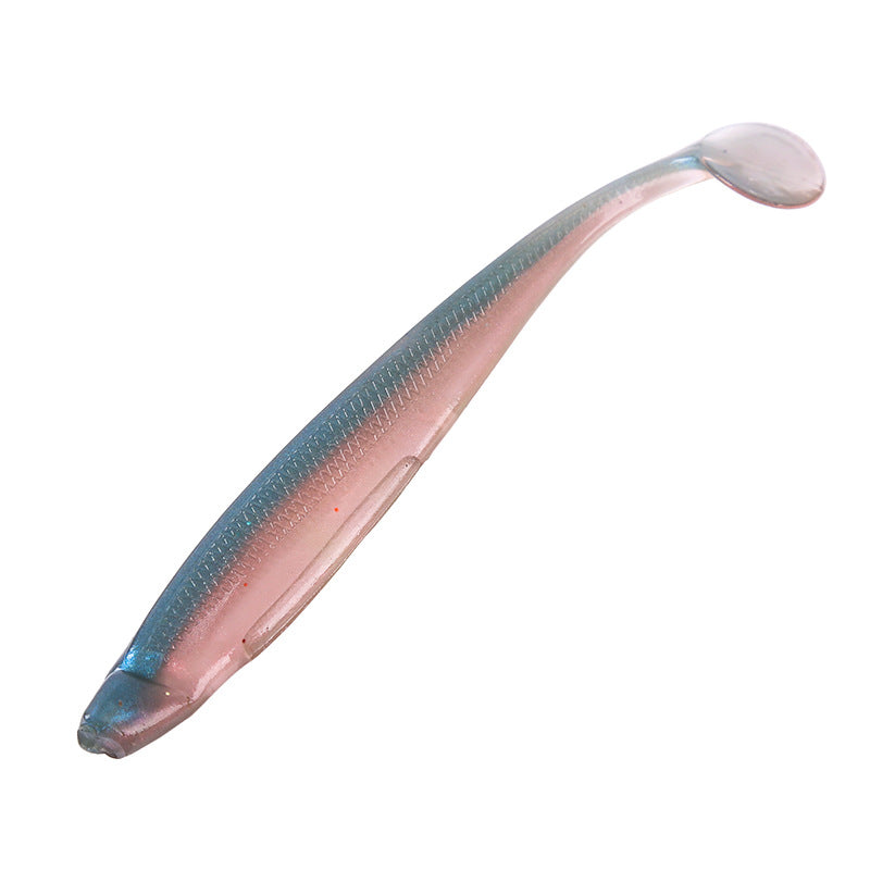 T-tail bicolore Bionic doux Lure avec l'odeur de poisson