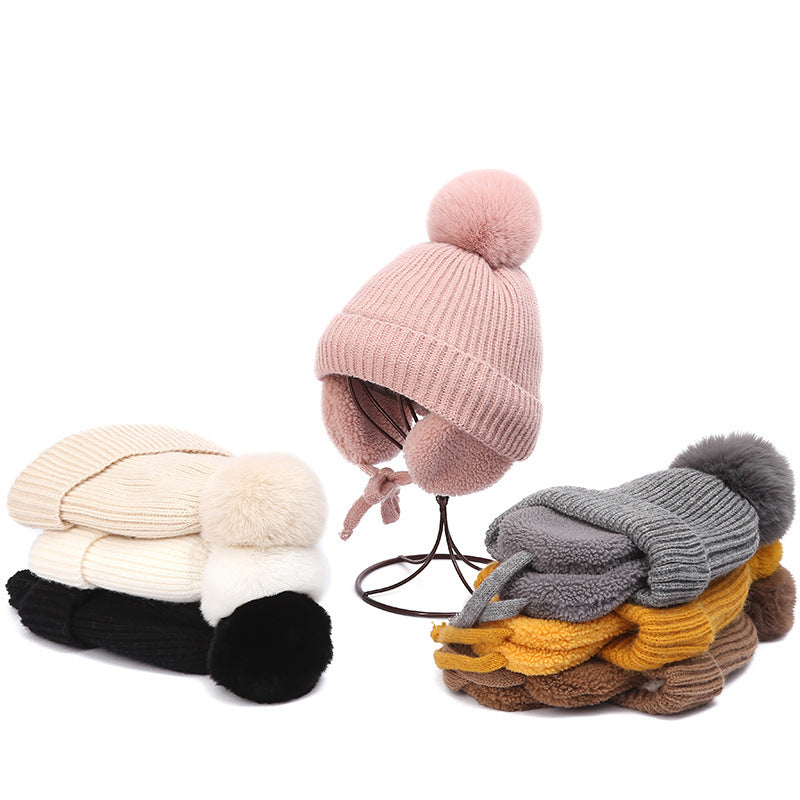 Chapeau de laine d'automne et d'hiver mignon pour enfants