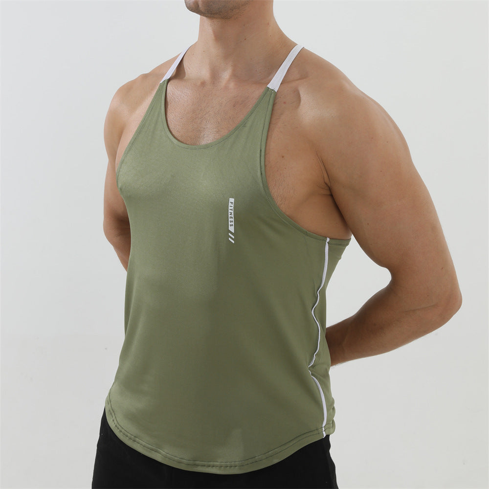 Veste de séchage rapide sans manches pour hommes pour le fitness sportif et l'usure occasionnelle