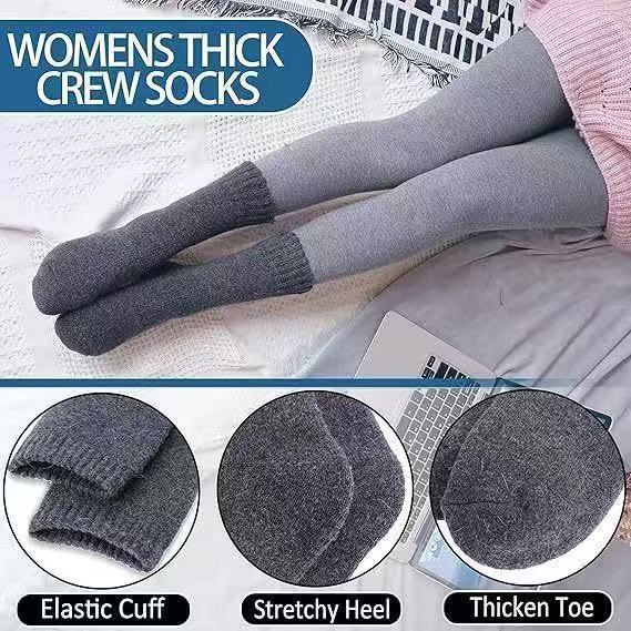Chaussettes thermiques en cachemire doublées de polaire