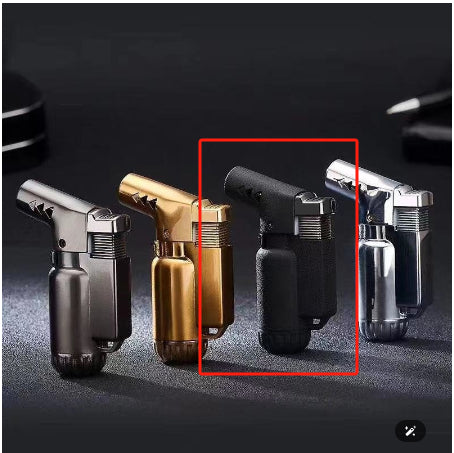 HB805-1 Elbow plein métal droit Punching Windproof Lighter