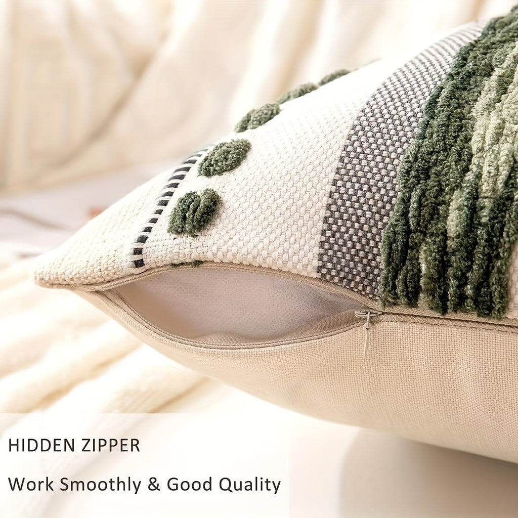 Jacquard Chenille Tassel Oreiller Simple Confortable Et Universally Compatible