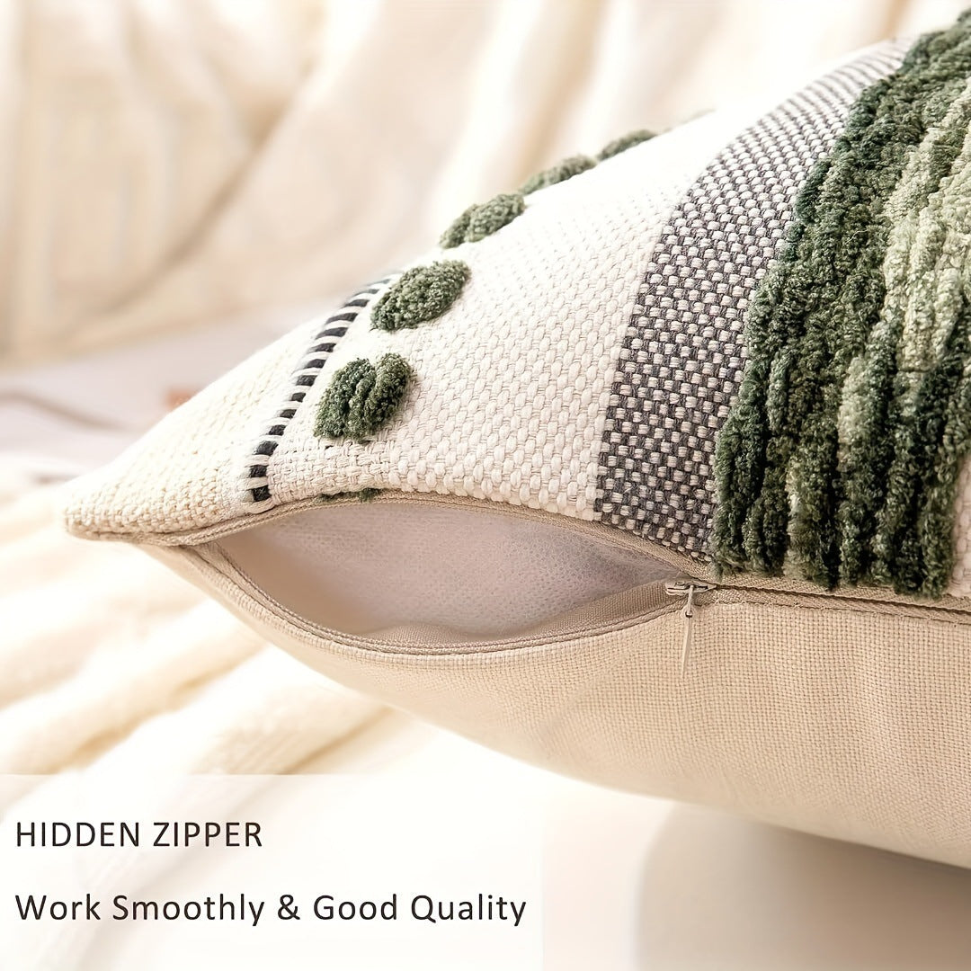Jacquard Chenille Tassel Oreiller Simple Confortable Et Universally Compatible