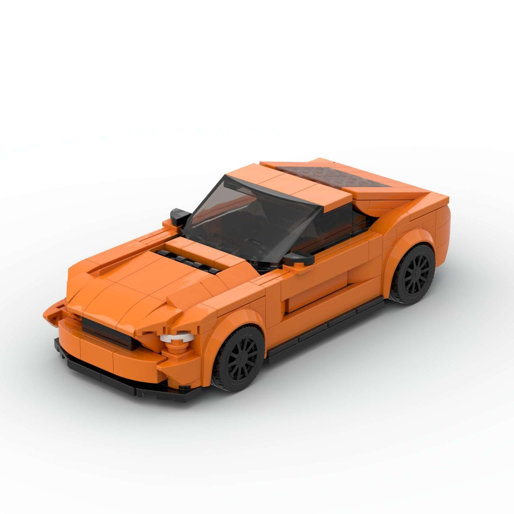 348PCS Sports Race Orange Muscle Auto Bâtiment Blocs