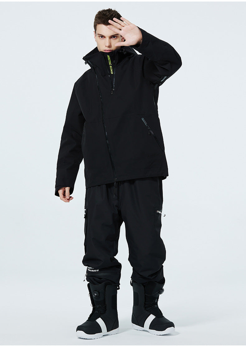 Costume de ski homme et femme en plein air imperméable à l'eau Veneer Double Plaque Costume de ski