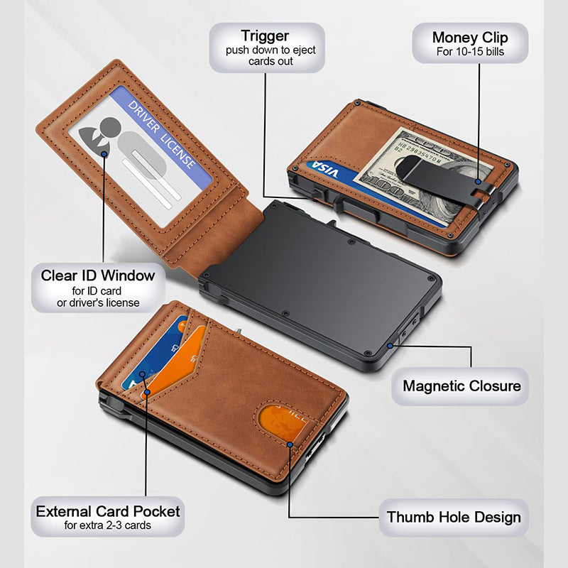 Carbon Fiber Card Holder Bifold Wallet