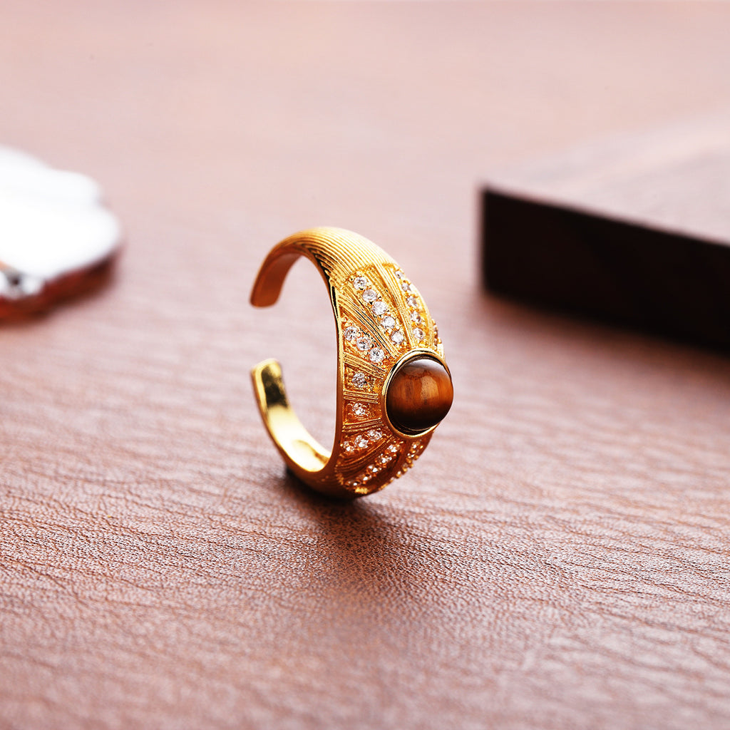 Bague réglable barco perle de luxe légère pour les femmes