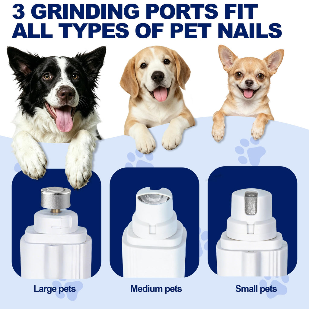 2-en-1 Clippers pour ongles de chien avec lumière - Poignard électrique pour ongles pour petits grands chiens