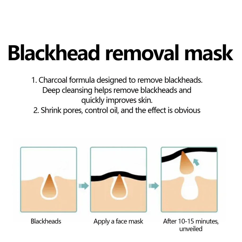 Enlèvement de la tête noire de l'ouest et du mois Masque épluchant Masque visage nettoyant profond pour la tête noire Acne Po