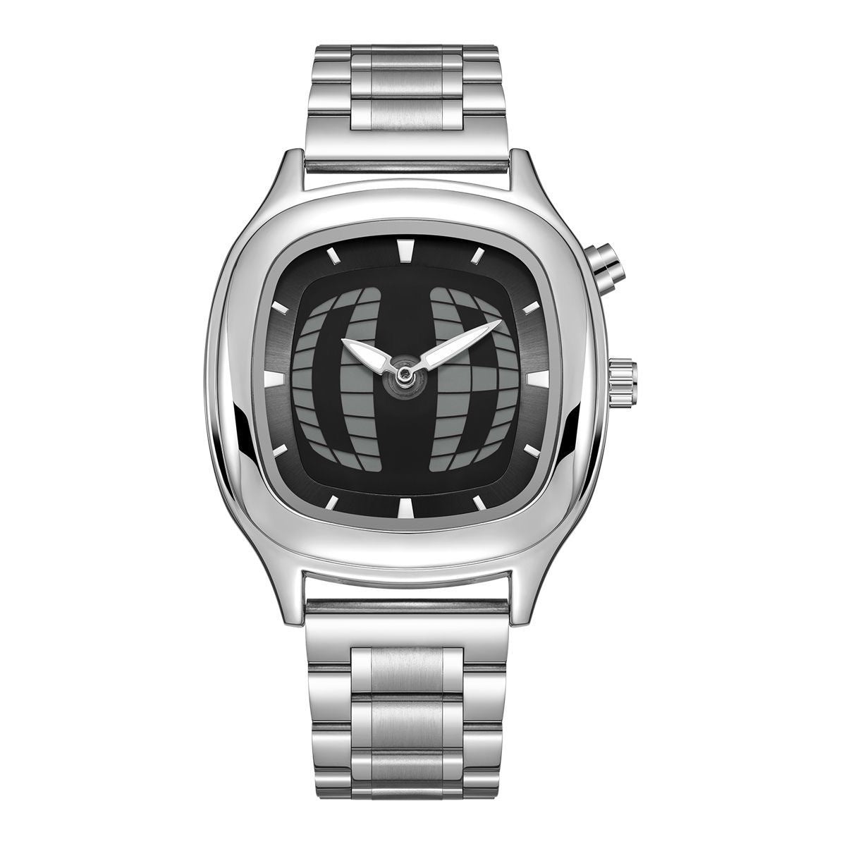Montre dynamique numérique transformante en acier rétro imperméable