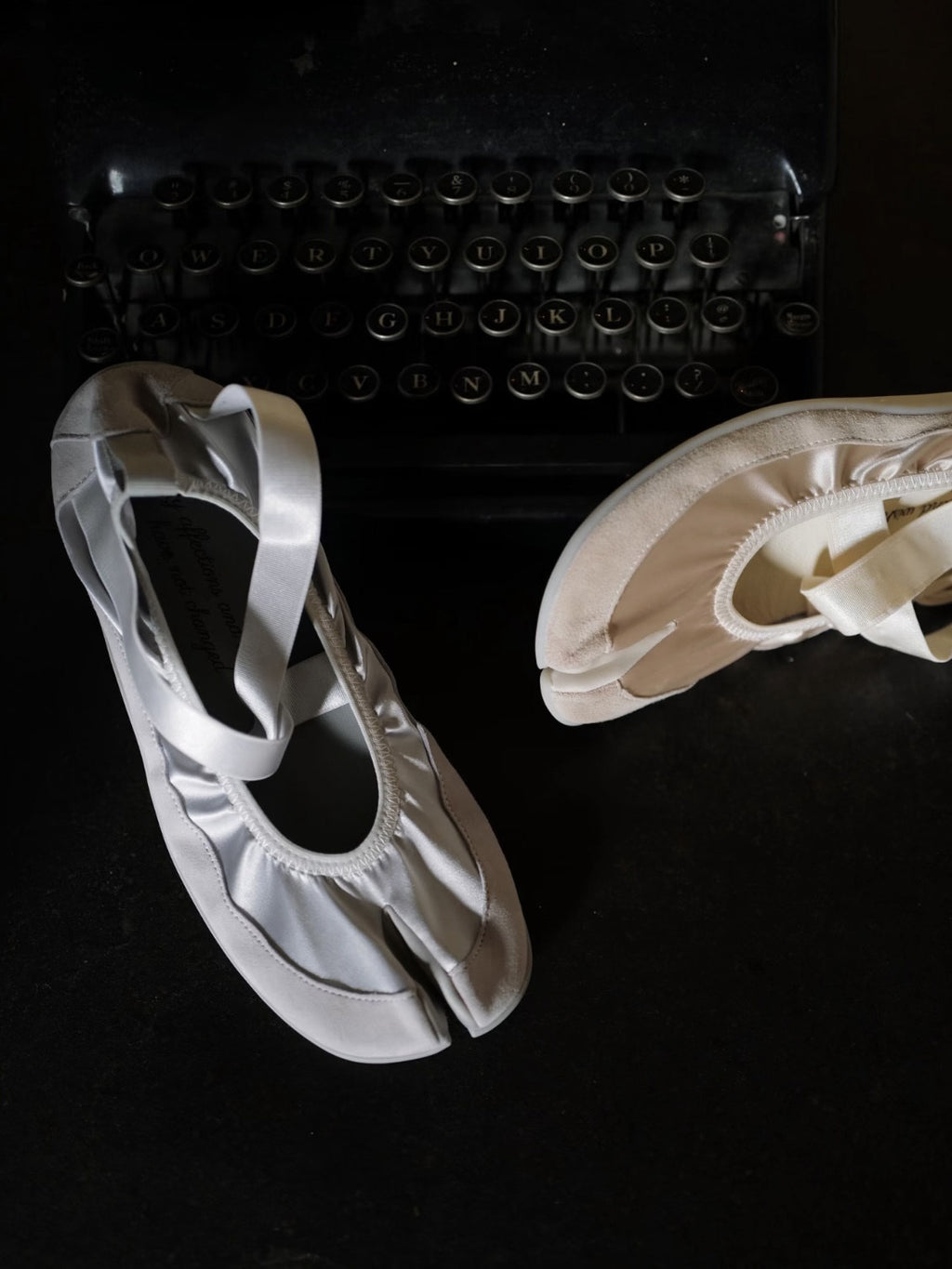 Satin Colorblock Open-toe Stretch Cross-Strap Flat Ballet Flats Pour Femmes