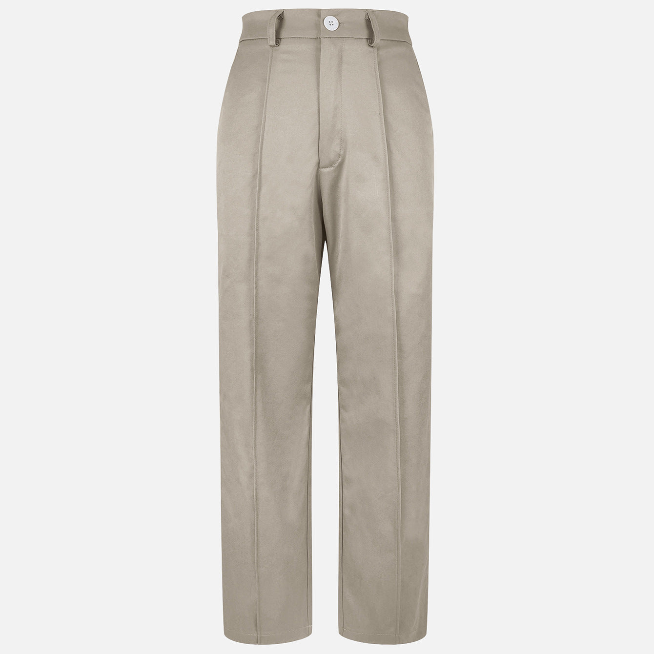 Pantalons à fermeture éclair de couleur solide avec poches
