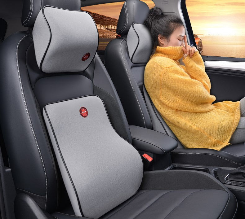 Car Armrest Neck Protector Backrest Car Seat Lumbar Pillow Memory Foam Pillow