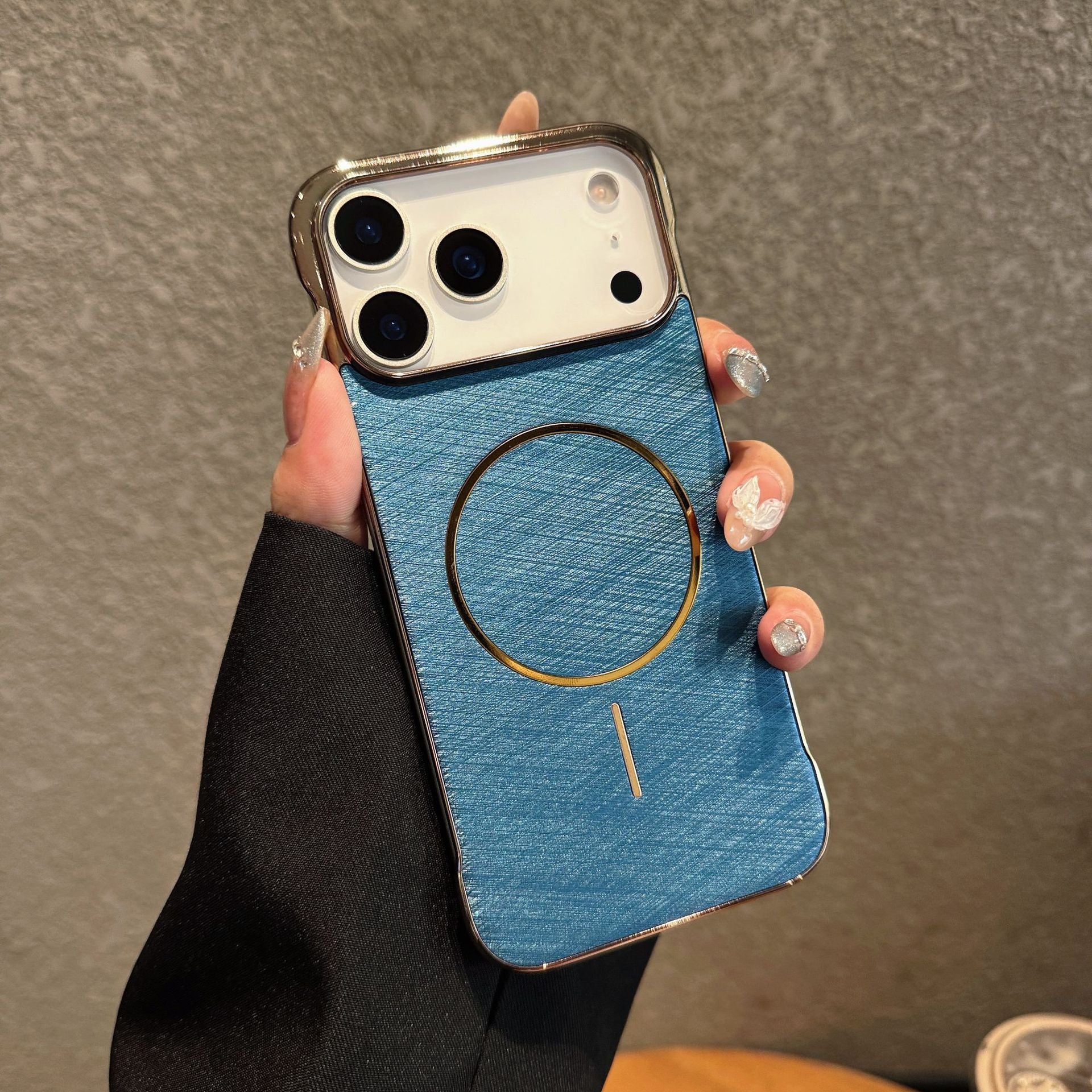Cas de téléphone magnétique sans cadre