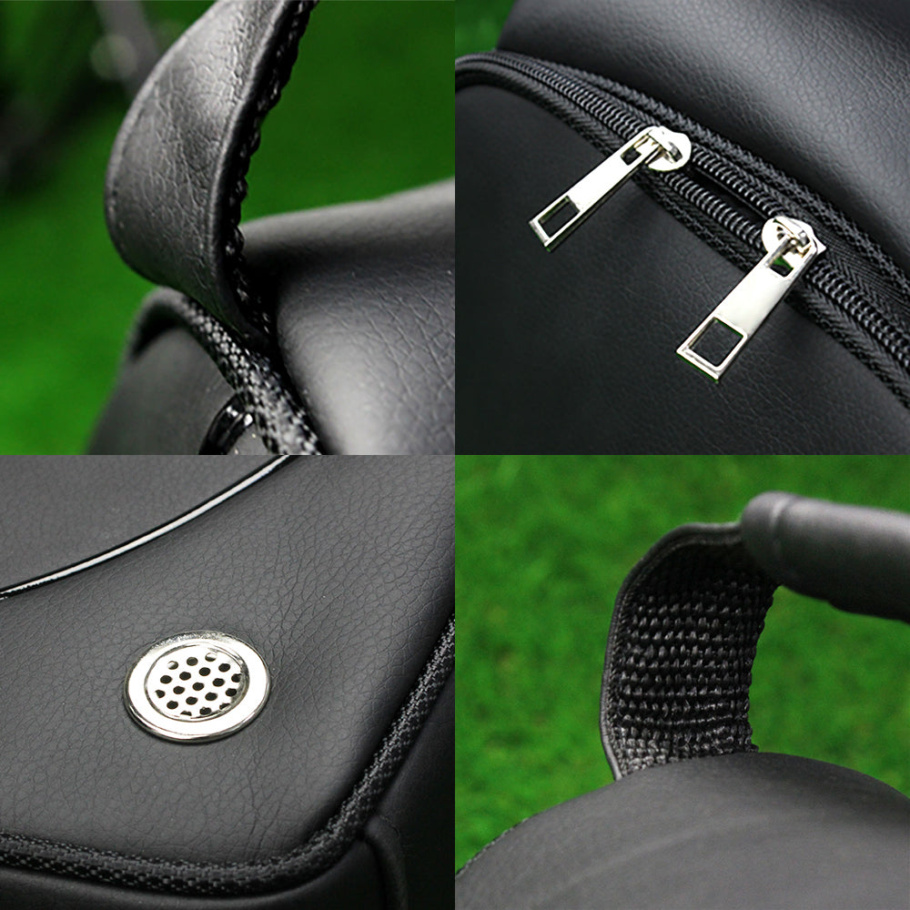 Sac de chaussures de golf pour hommes PU Dust-Proof Storage Organizer Zippered Bag Dust-Proof Storage Orga