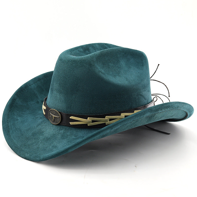 Chapeau Western Cowboy décoré de la ceinture de vache
